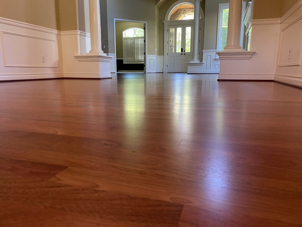 Brazilian cherry hardwood floor LUKS Construction Seattle, Bellevue, Redmond, Mercer Island, Sammamish, Issaquah