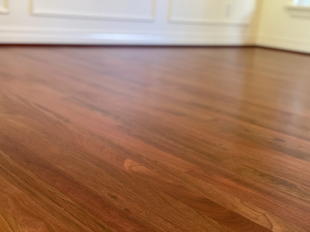 Brazilian cherry hardwood floor LUKS Construction Seattle, Bellevue, Redmond, Mercer Island, Sammamish, Issaquah
