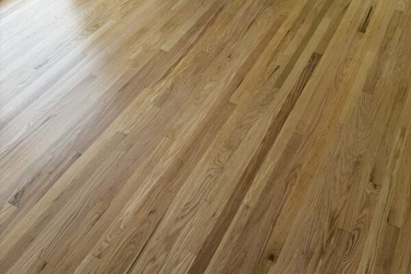 Refinished hardwood flooring in Seattle living room