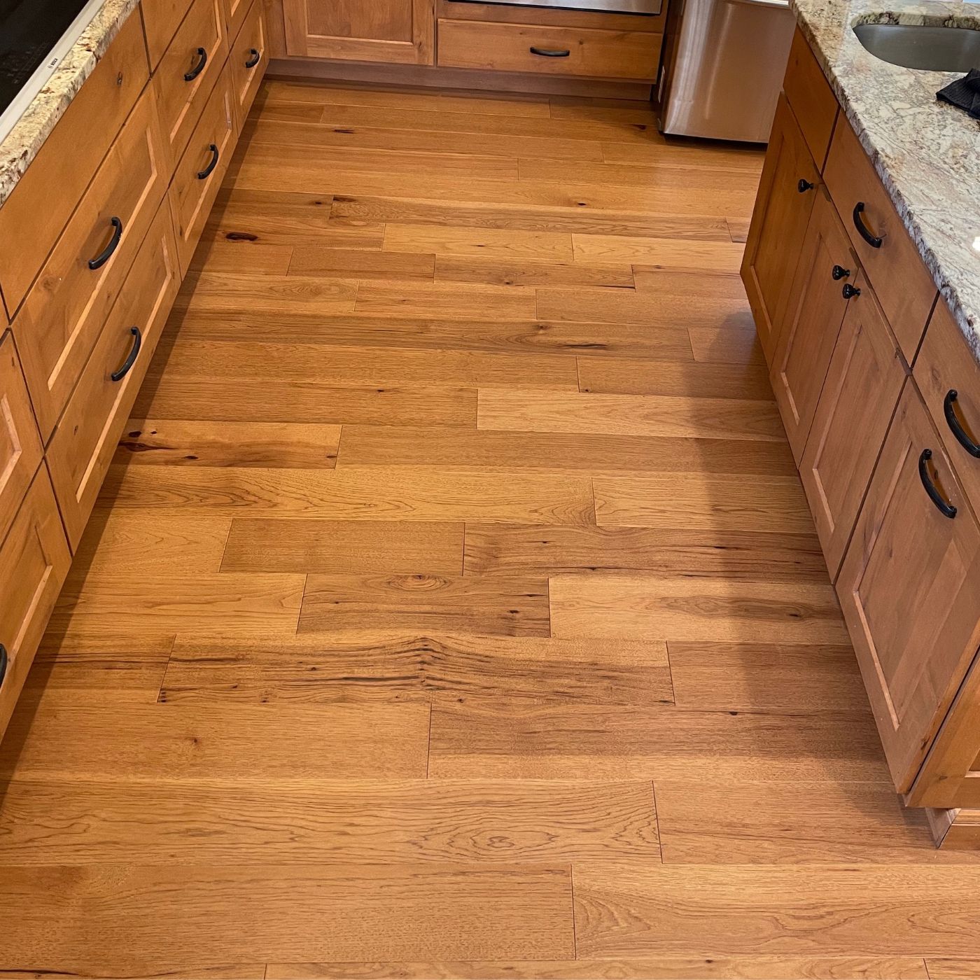 Engineered hardwood flooring installation in Bellevue WA modern home