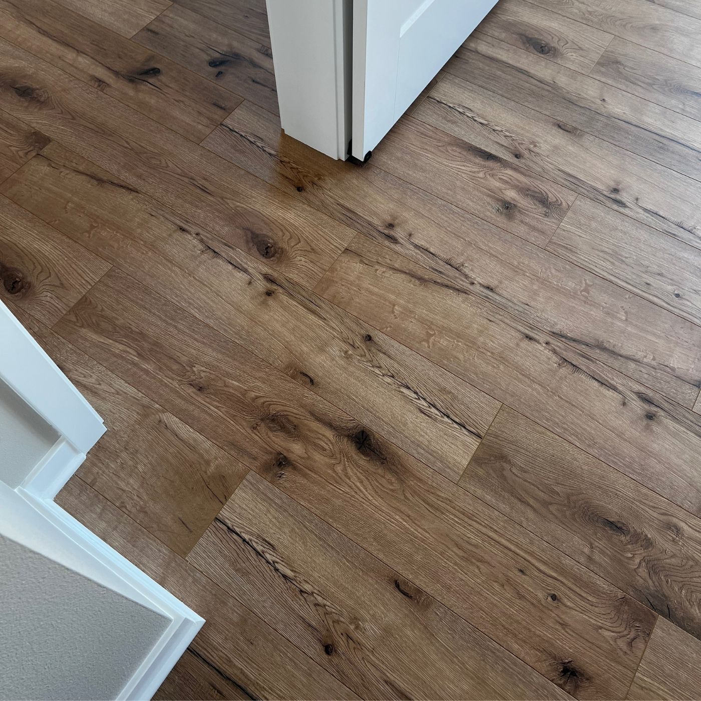 Premium hardwood flooring project by flooring contractor in Redmond WA