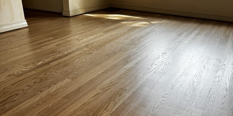 Refinished oak floor with natural finish in a Ballard, Seattle home